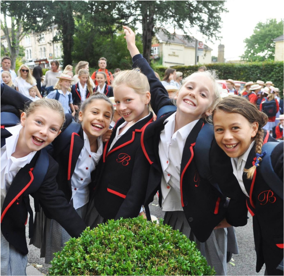 girls smiling
