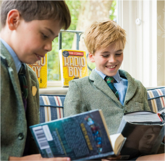 boys reading books