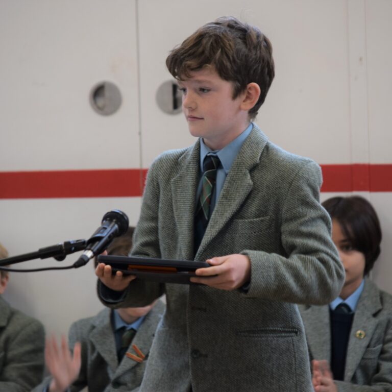boy on stage