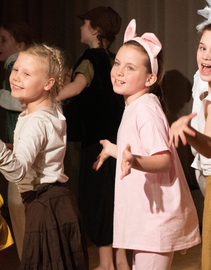girls in a play