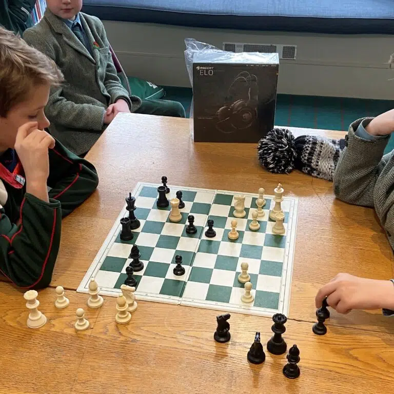 students playing chess