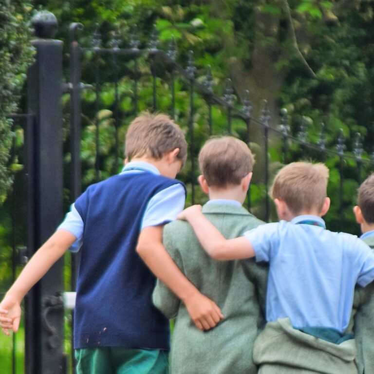 boys walking together