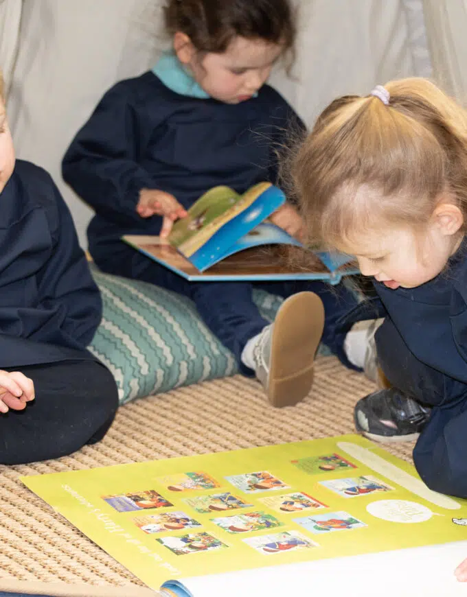 little children reading