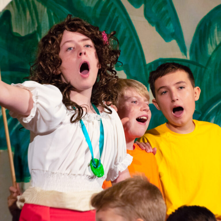 students in a play