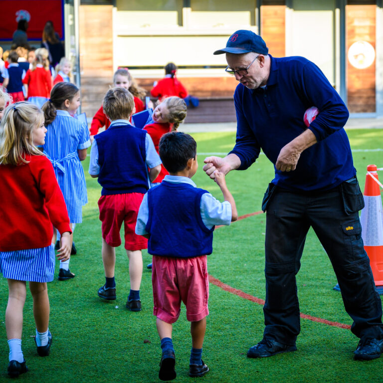 students on the field