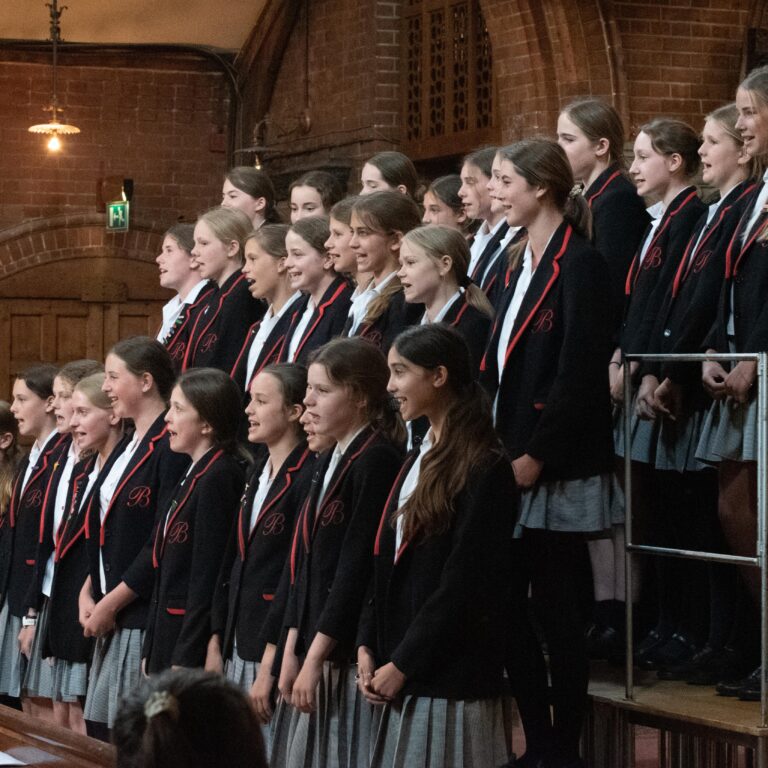 students in the choir